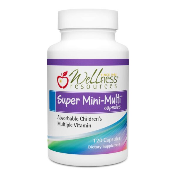 Frente de la caja Wellness Resources Super Mini-Multi infantil
