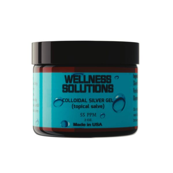 Version 1.0.0 Gel de plata coloidal Wellness Solutions 2 oz etiqueta