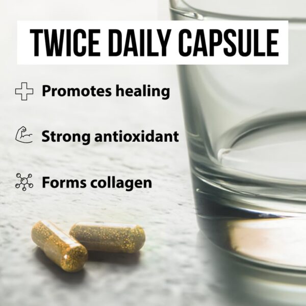 Version 1.0.0 Wellness Warrior Liposomal Vitamin C bottle label close-up