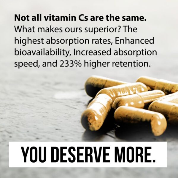 Wellness Warrior Liposomal Vitamin C bottle side view