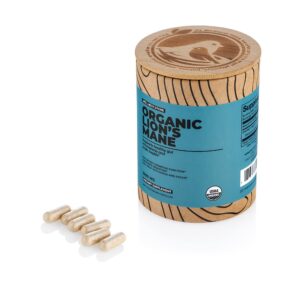 Wellnest.Store suplemento melena de león orgánico 200 cápsulas vegetales