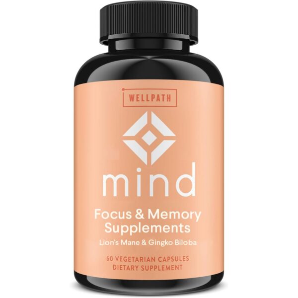 WellPath suplemento cerebral para memoria y enfoque 60 cápsulas veganas