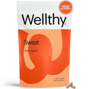 Wellthy Sweat cápsulas etiqueta frontal