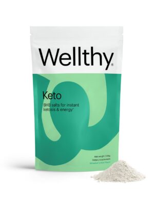 Frente de la botella Wellthy Keto Power