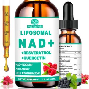 Frasco frontal NAD Liposomal NR con Resveratrol