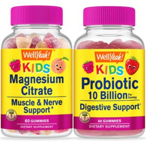 WellYeah gomitas magnesio citrato probióticos frasco 60 gomitas