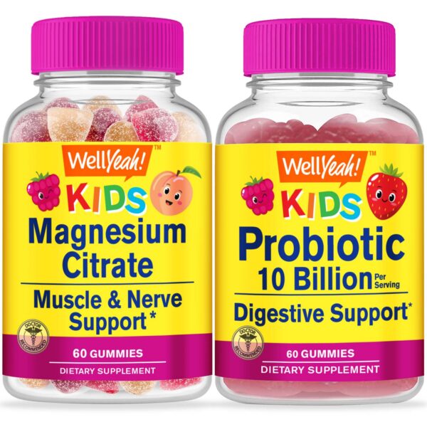 Version 1.0.0 WellYeah gomitas magnesio citrato probióticos frasco 60 gomitas