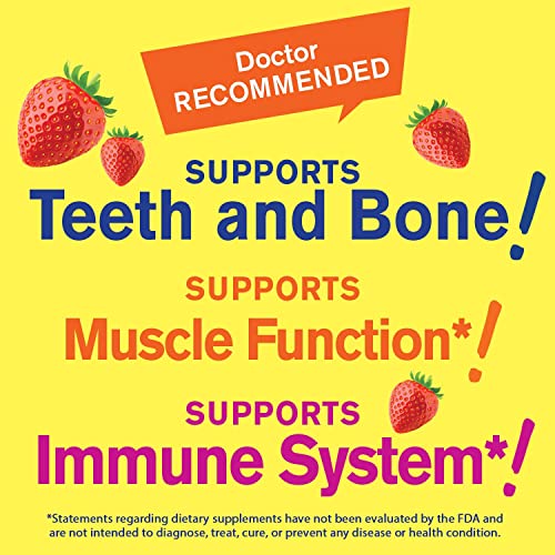 Frasco y gomitas WellYeah vitamina D3 sabor fresa 5000 UI