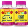 WellYeah Vitaminas D3+K2 para niños gomitas frasco