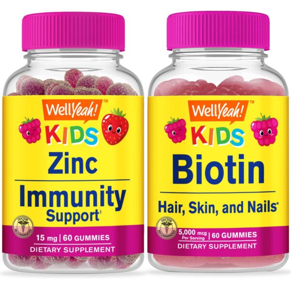 WellYeah zinc kids gomita frasco frente