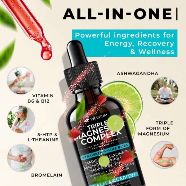 Gotas magnesio glicinato en cuentagotas