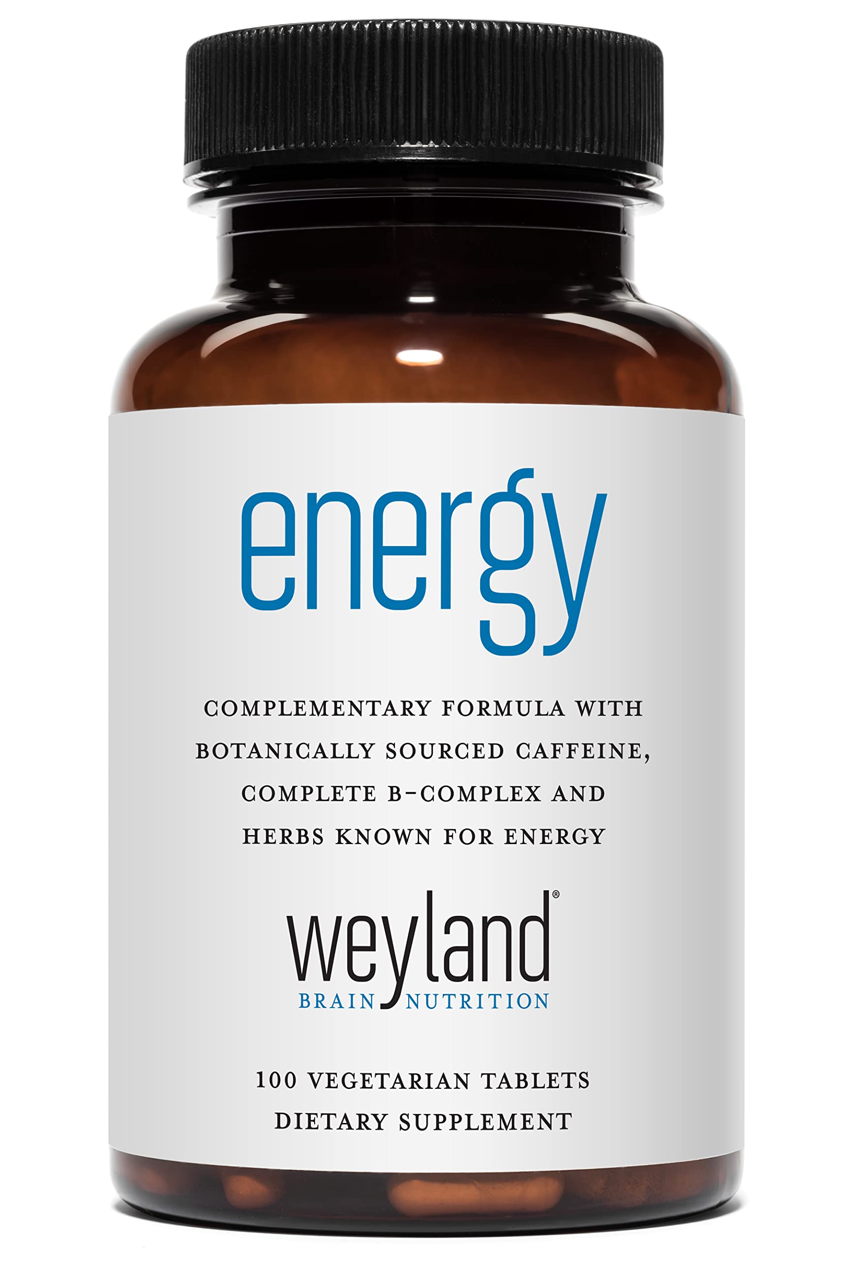 Weyland Brain Nutrition Energy Formula with Botanical Caffeine and B Complex