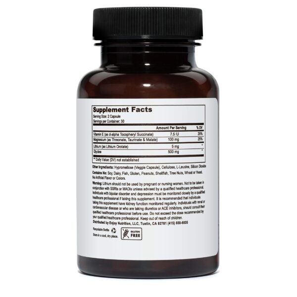 Cápsulas de Litio Orotate y Tri-Magnesium