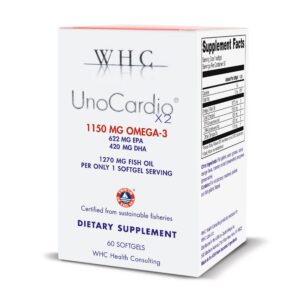 Frasco WHC UnoCardio X2 Fish Oil