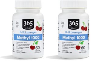 Frente de Whole Foods Market Methyl B-12 Lozenges 1000 mcg