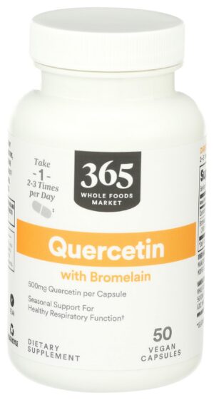 Version 1.0.0 Frente del envase Quercetina Bromelina Whole Foods Market