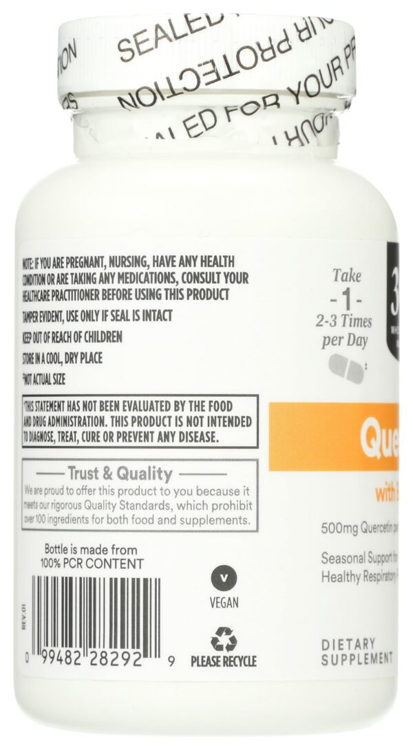 Vista lateral del envase Quercetina Bromelina