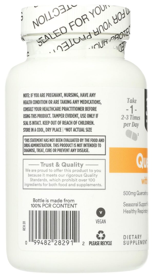 Vista lateral del envase Quercetina Bromelina
