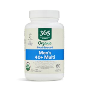 Whole Foods multivitaminico hombres 40 plus frasco