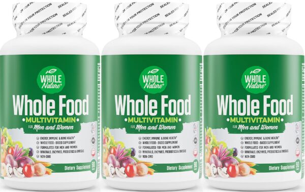 Version 1.0.0 Whole Nature multivitamínico completo 3 frascos con probióticos