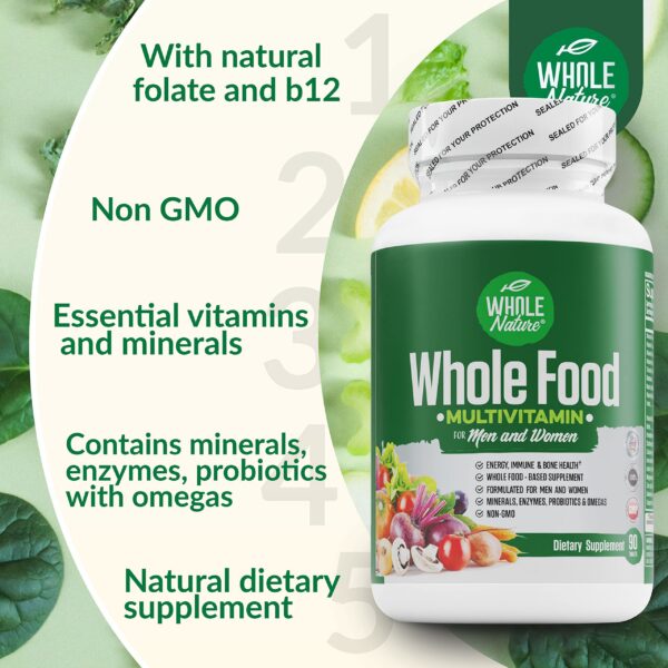 Whole Nature multivitamínico con enzimas digestivas