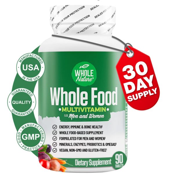 Whole Nature multivitamínico natural para hombres y mujeres