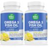 Cāpsulas Omega-3 en frasco de Whole Nature