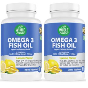 Version 1.0.0 Cāpsulas Omega-3 en frasco de Whole Nature