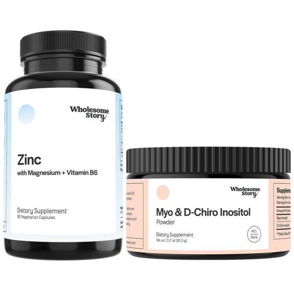 Frasco de Wholesome Story Zinc Magnesium