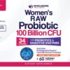 Cápsulas de probióticos Wholesome Wellness para salud digestiva femenina