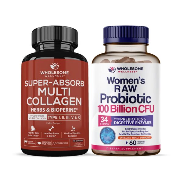 Wholesome Wellness Colágeno multicomponente frasco frontal