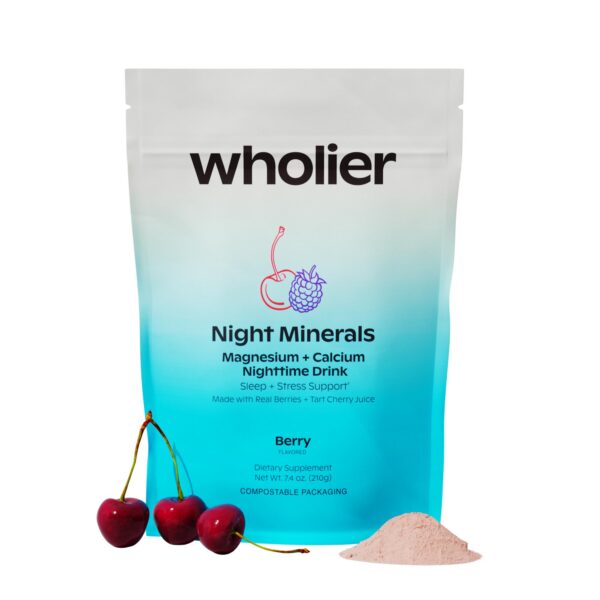 Bebida nocturna Night Minerals en frasco
