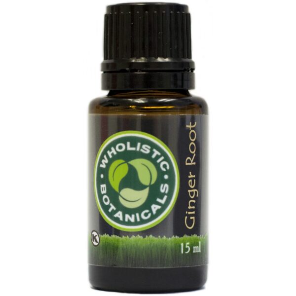 Frasco aceite esencial jengibre Wholistic Botanicals 15ml