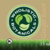 Botella aceite esencial jengibre Wholistic Botanicals lateral