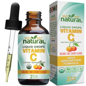 Why Not Natural gotas líquidas de vitamina C orgánica envase 2 oz