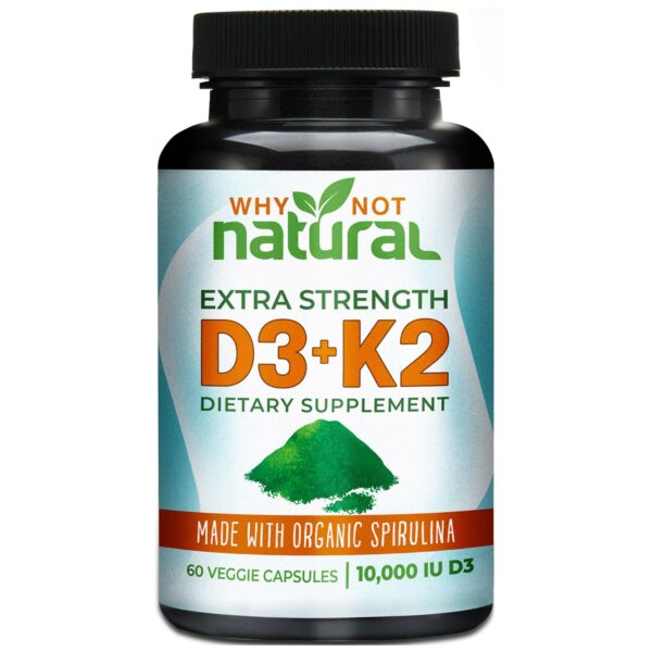 Why Not Natural vitamina d3 k2 10000 iu espirulina orgánica