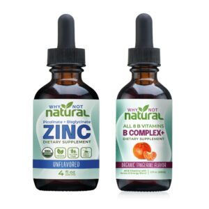 Version 1.0.0 Frasco frontal de zinc líquido orgánico y complejo B