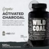 Wild Foods cápsulas carbón activado sin OGM para salud digestiva