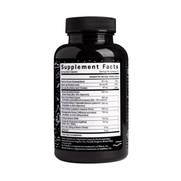 Version 1.0.0 Wild Foods Herbal Stack cápsulas presentación suplemento masculino