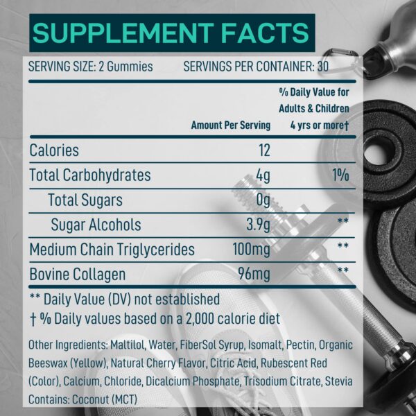 Caja de empaque de gomitas Keto