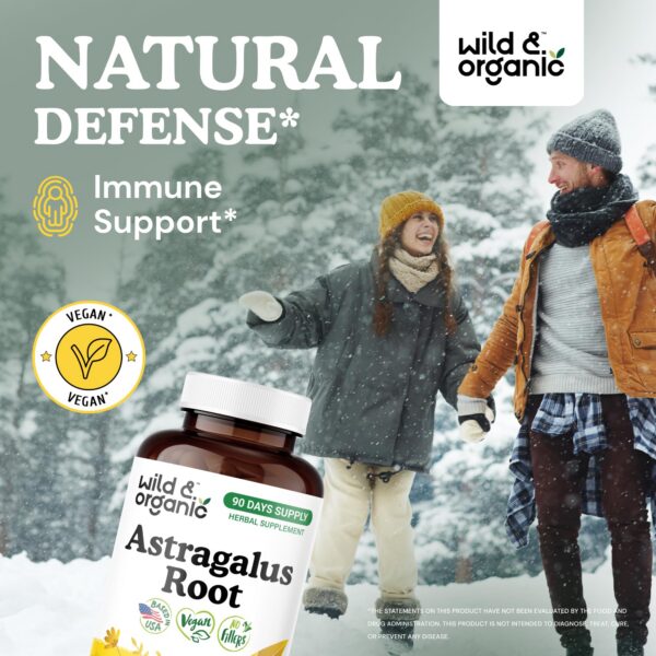 Version 1.0.0 Cápsulas veganas Wild & Organic de Astrágalo en bloque