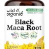 Version 1.0.0 Wild & Organic cápsulas de maca negra orgánica 120 unidades