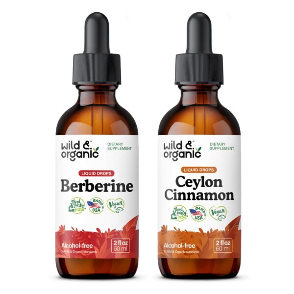Botellas extracto Wild & Organic Berberina y Canela Ceilán 2 fl oz