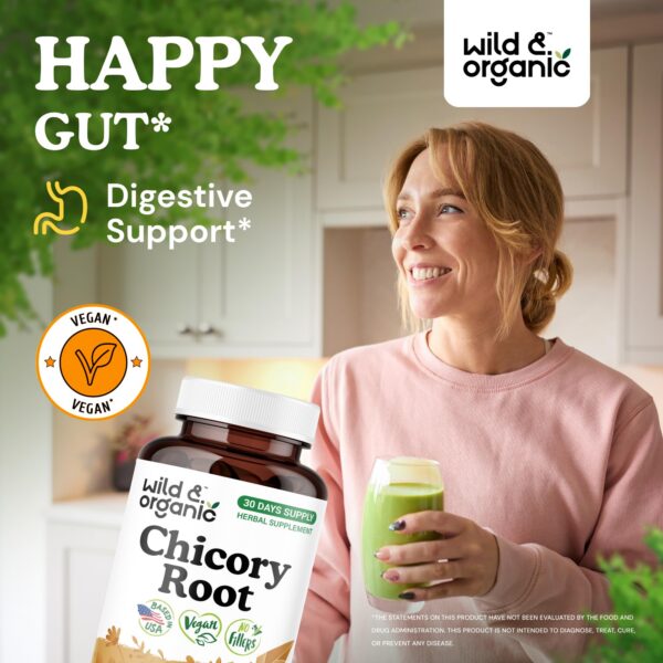 Frasco y etiqueta de Wild & Organic