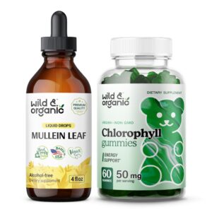 Version 1.0.0 Frascos gotas gordolobo Wild & Organic y gomitas clorofila