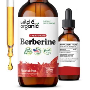Wild & Organic gotas líquidas berberina suplementarias 2 onzas