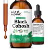 Wild & Organic gotas líquidas de cohosh negro para soporte femenino