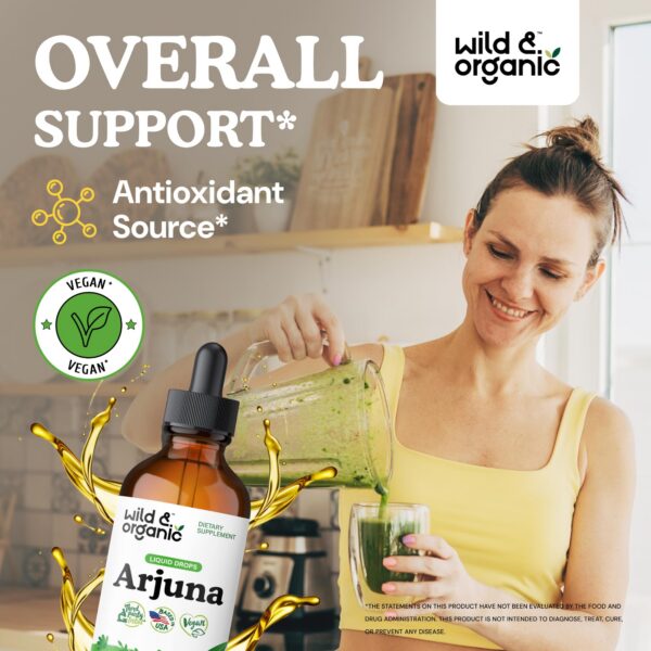 Frasco de Tintura Wild & Organic Arjuna 4 oz