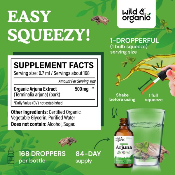 Frasco de Tintura Wild & Organic Bayas de Espino 4 oz