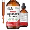 Wild & Organic tintura butcher's broom soporte piernas 4 fl oz